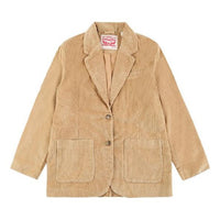 Levis Solid Color Corduroy Casual Suit Brown Yellow Jacket 23539-0001