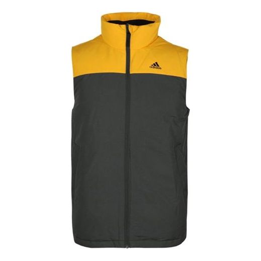 adidas Down Vest CB Outdoor protection against cold Stay Warm Stand Collar Brown FS0034