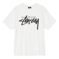 Stussy Stock Tee Classic Logo Short Sleeve Unisex Creamy White 1904442-NVTURAL
