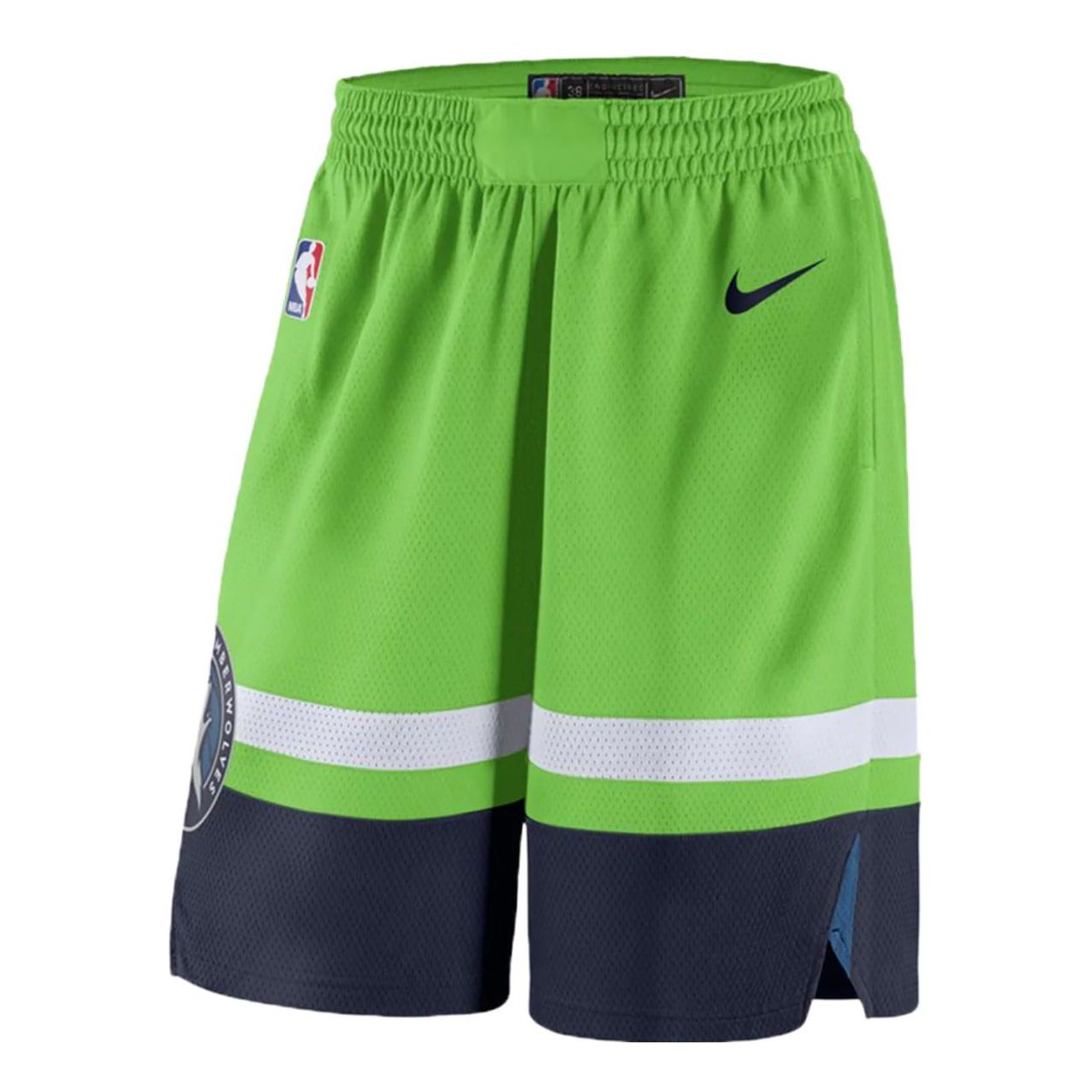 Nike NBA Minnesota Timberwolves Alternate Edition Swingman Shorts 'Green White' AJ5624-313