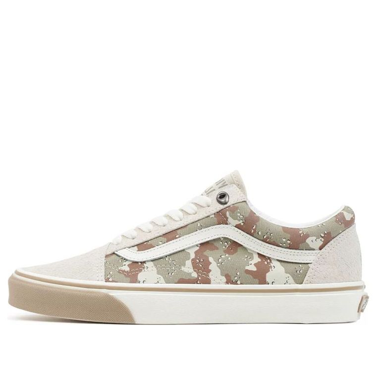 Vans Old Skool Low Top Casual Skate Shoes Unisex Brown Camouflage 'Cream Brown' VN0A5JMIQC4