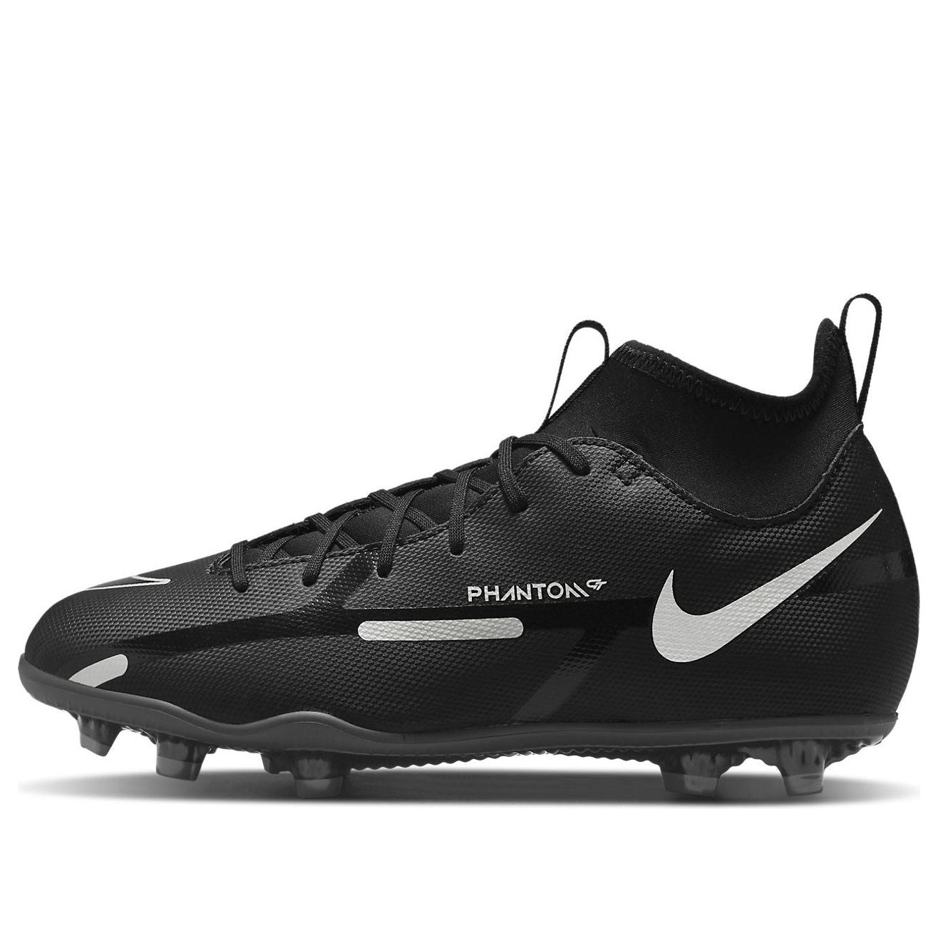(GS) Nike Phantom GT2 Club DF MG 'Black Metallic Silver' DC0822-007