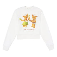 PALM ANGELS Round Neck Pullover White PWBA016S20FLE0070360
