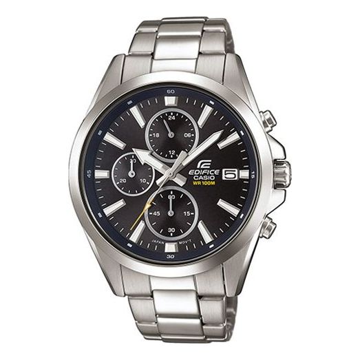 Men's CASIO EDIFICE Series Minimalistic Casual Watch Business Mens Black Analog EFV-560D-1AVUEF