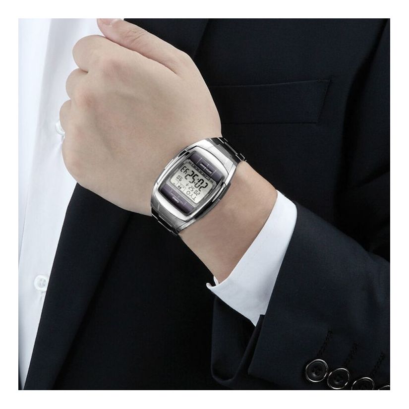 Men's CASIO DATA BANK Series Retro Multifunction waterproof Watch DB-E30-1A Mens Black Digital DB-E30-1A2021