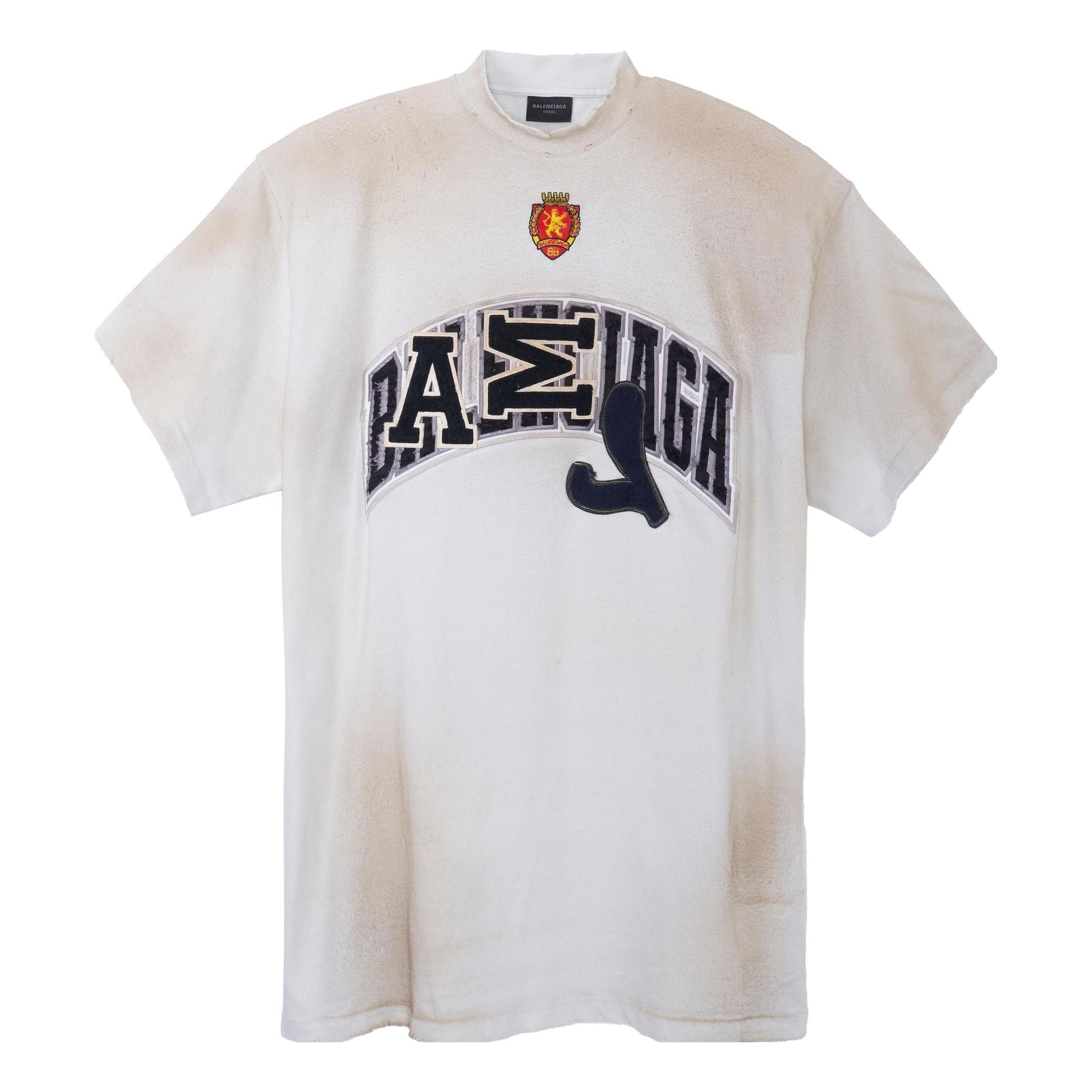 Balenciaga Skater T-shirt Oversized 'Dirty White' 739028TOVN29012