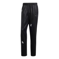adidas Mickey Mouse x Originals Embroidered Monogram Firebird Track Pants Asia Sizing 'Black' IY2277