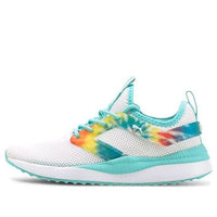 (GS) PUMA Pacer Next Excel Tie Dye Low Top Running Shoes White/Blue 375345-01