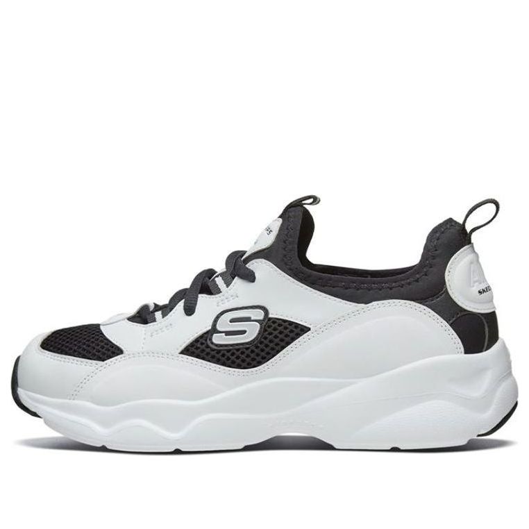 (WMNS) Skechers D'lites Airy White/Black 66666207-BKW