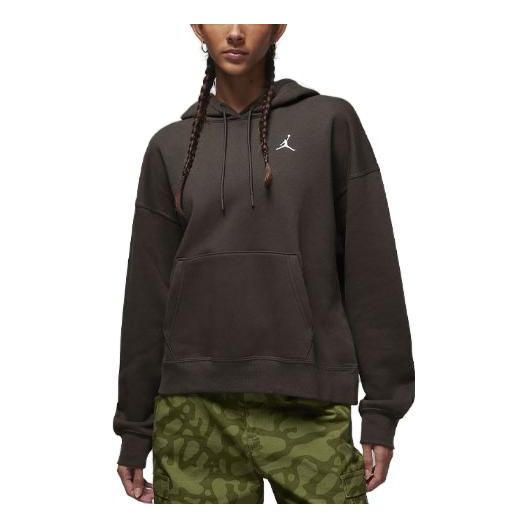 (WMNS) Air Jordan Brooklyn Fleece Hoodie 'Brown' FN4488-220