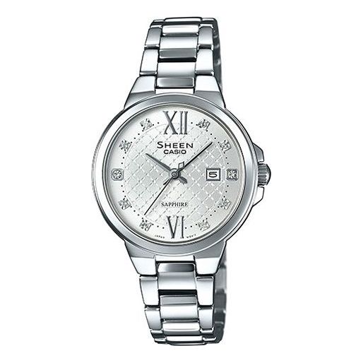 CASIO SHEEN Sapphire Crystal Silver Analog SHE-4524D-7A2021