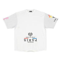 Balenciaga Paris Upside Down T-Shirt Oversized 'White' 698811TMVC9900