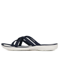 (WMNS) Crocs Beach & Pool SlidesSlippers 'Dark Blue White' 205479-462