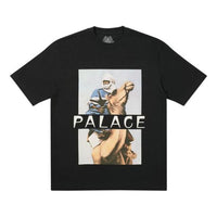 PALACE Character Pattern Logo Casual Short Sleeve Unisex Black P19TS075