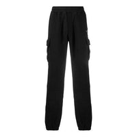 Men's Off-White Logo Elastic Waistband Cargo Sports Pants/Trousers/Joggers Slim Fit Black OMCH017F20FLE0011001