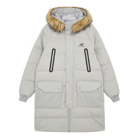 New Balance Classic Long Down Jacket Asia Sizing 'White' AMJ14321-ARF
