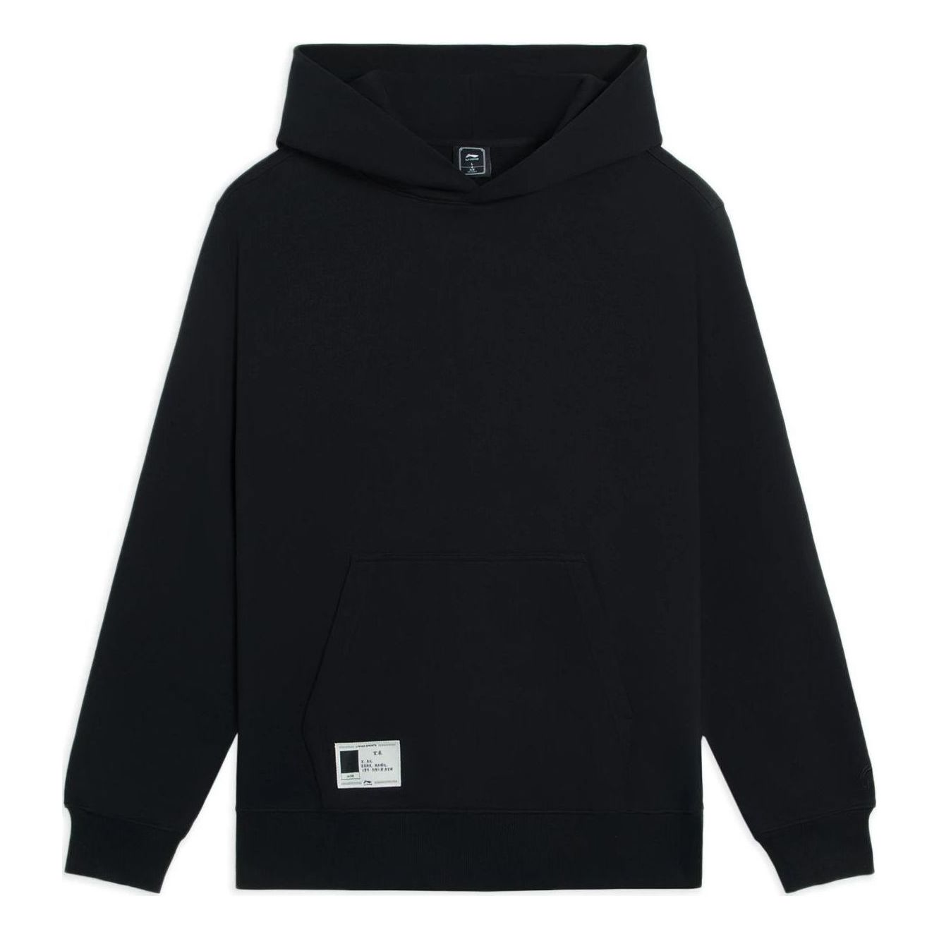 Li-Ning Label Logo Hoodie 'Black' AWDSB15-1