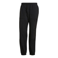 adidas logo Casual Bundle Feet Sports Long Pants Black FU0051