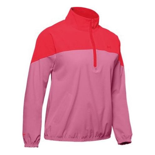 (WMNS) Under Armour Woven Anorak Jacket Pink 1351793-691