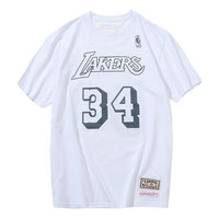 Mitchell & Ness x NBA Lakers Round-neck T-shirt 'Shaquille O'Neal 34' MN13S17-SON