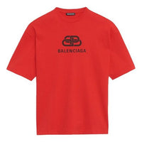 Balenciaga BB Ordinary Version Short Sleeve Unisex Red 578139TEV486400