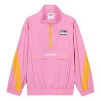 (GS) Skechers Casual Half-Zip Jacket 'Pink Orange' L321G017
