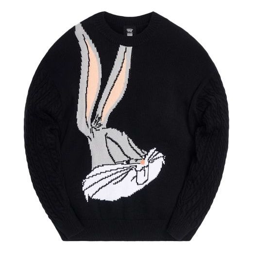 KITH x Looney Tunes Bugs Bunny Crewneck 'Black' KH2494-100
