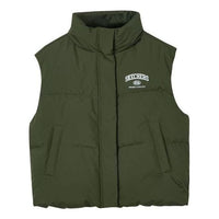 (WMNS) Skechers Casual Down Vest 'Green' L423W034-0067