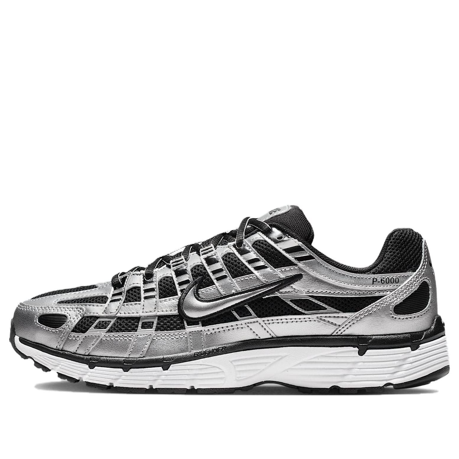 (WMNS) Nike P-6000 'Metallic Silver Black White' BV1021-013