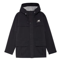 New Balance Hooded Mid Down Jacket Asia Sizing 'Black' AMJ23315-BK