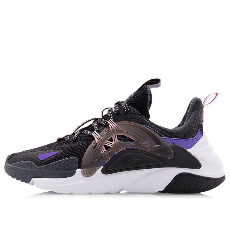 (WMNS) Li-Ning XingHuo Sport Leisure 'Black Purple' AGLQ066-5