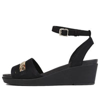 (WMNS) Crocs Metallic Coffee Sandals 'Gold Black' 205800-98A