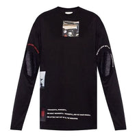 Burberry Detail Montage Prints Skeleton Long Sleeve Black 80162161