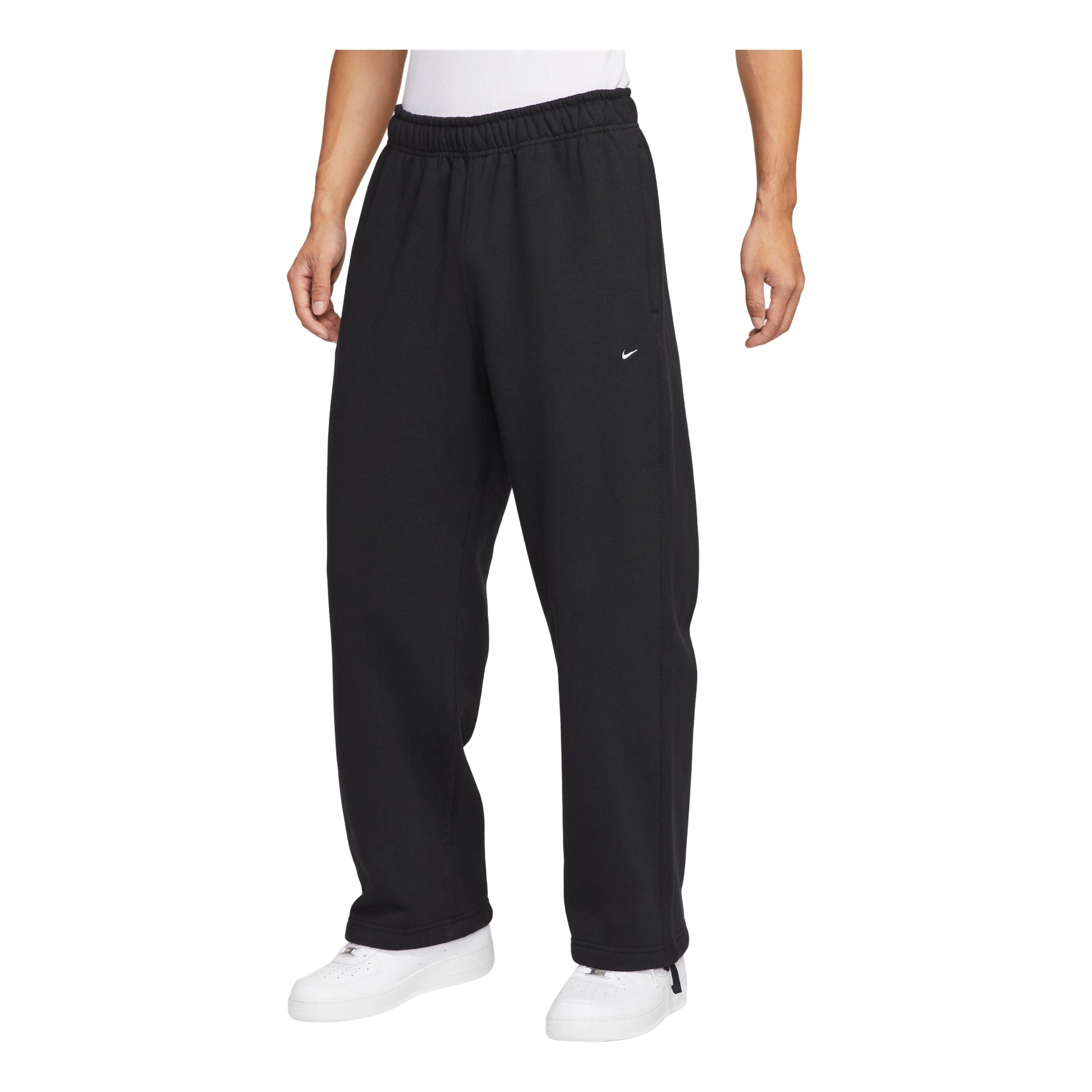 Nike Solo Swoosh Fleece Straight-Leg Trousers 'Black' HV1091-010