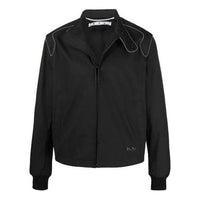 Off-White FW21 Logo aviator Jacket Version Black OMEA285S21FAB0021001