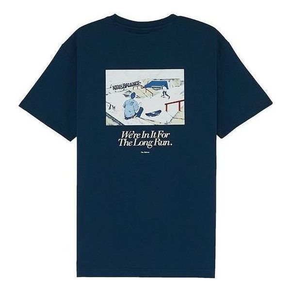 New Balance x ANB Sport Tee Asia Sizing 'Navy White' AMT22376-BGV