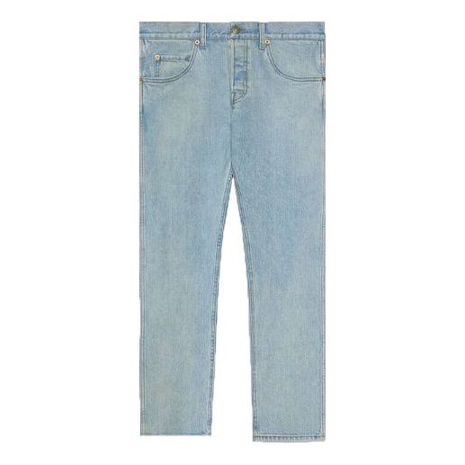 Gucci Tapered Washed Jeans 'Light Blue' 408637-XDBCD-4009