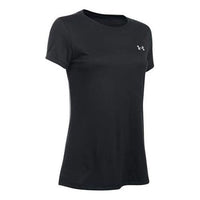 (WMNS) Under Armour Training Sports Short Sleeve 'Black' 1277207-001