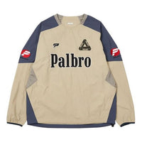 PALACE SPORTS SHELL CREWTAN Triangle Logo Alphabet Round Neck Pullover Long Sleeves Unisex Blue P20SS064