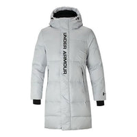 Under Armour Long Down Bench Coat 'White Black' 1353556-104