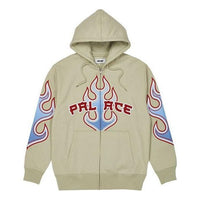 Palace Flame Zip Hoodie 'Olivegreen' P23CS104