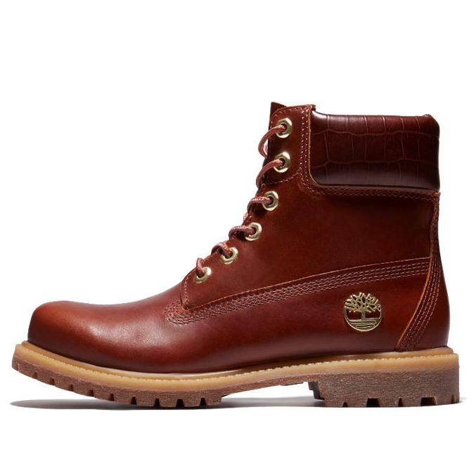 (WMNS) Timberland Safari Crocodile 6 Inch Waterproof Boot 'Red Brown' A2GX7