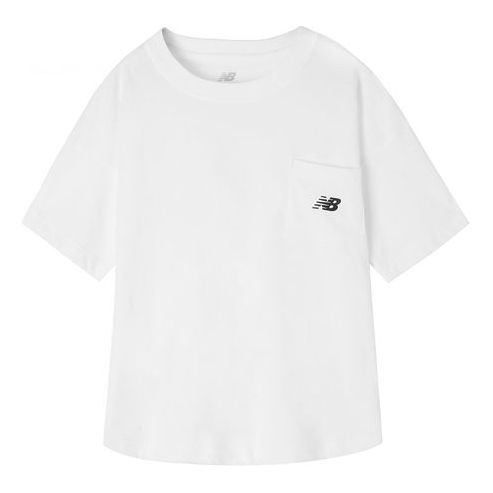 (WMNS) New Balance Round Neck Short Sleeve White WT01840WT