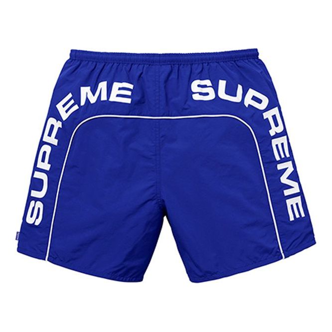 Supreme SS18 Arc Logo Water Short Royal Logo 'Blue White' SUP-SS18-299
