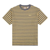 Men's Levis Colorblock Stripe Logo Embroidered Short Sleeve Yellow T-Shirt 39856-0005