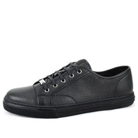 Gucci Pebbled Nappa Leather Low-top Sneakers 'Black' 312615-AOD50-1000
