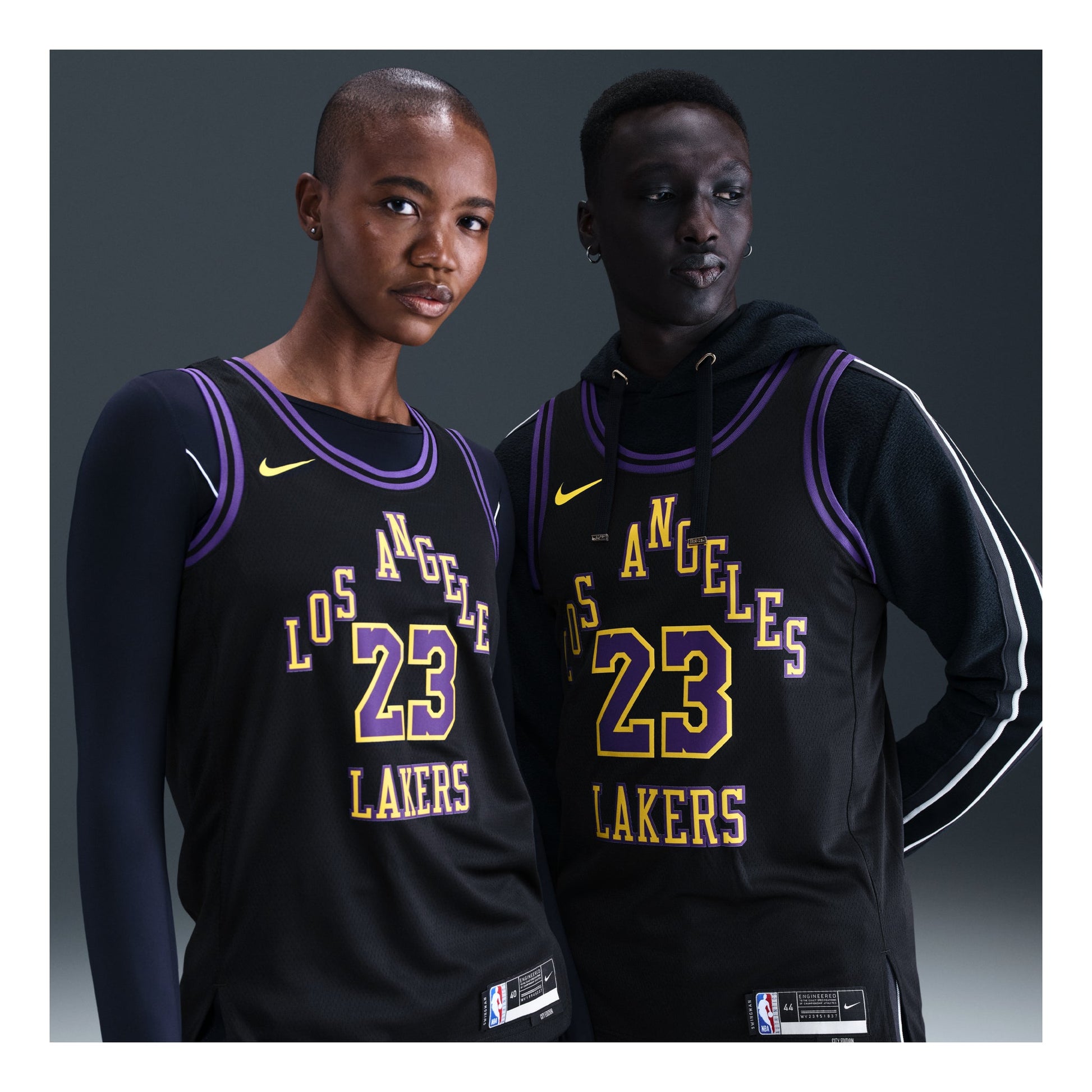 Nike NBA Lebron James Los Angeles Lakers 2023/24 City Edition Swingman Jersey #23 DX8506-012