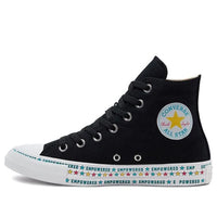 (WMNS) Converse Chuck Taylor All Star Black Colorful Stars Sneakers 'Black Blue Yellow' 567103C