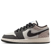 (GS) Air Jordan 1 Low SE 'Sail Deep Pewter Elephant Print' IU2269-100