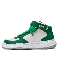 Maison MIHARA YASUHIRO WAYNE OG Sole Leather High-top Sneaker 'White Green' A08FW705-WHTGRN